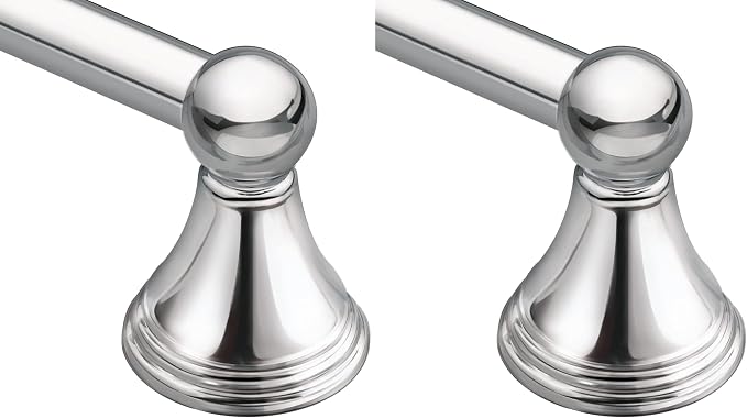 Moen DN8418CH Preston Collection 18-Inch Single Bar Bathroom Towel Bar by Moen