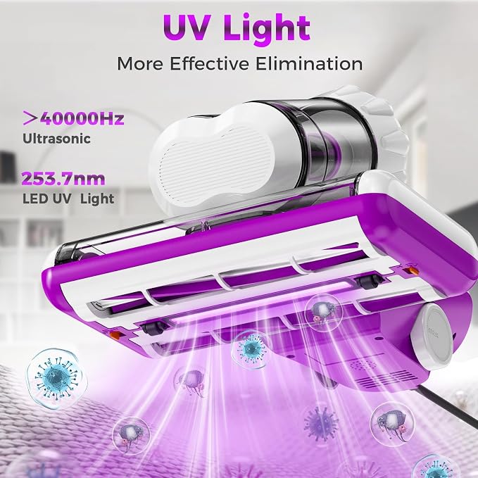winterbear Mattress Vacuum Cleaner, 17Kpa Suction 500W High Power Handheld - Image 3