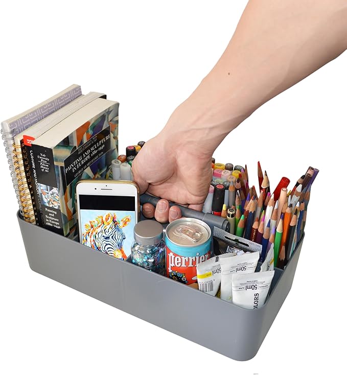 -Large Carry Caddy Bin Basket Portable Office Desk Storage DIY- MADE IN USA by EnjoyOrganizer