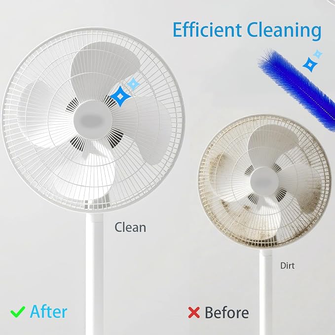 2Pcs Bendable Fan Cleaning Brush, Cobweb Duster - Image 2