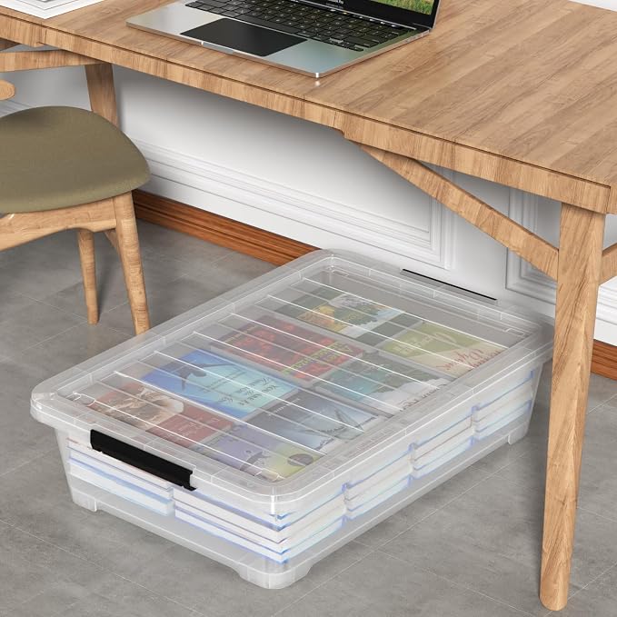 Rosebloom 40 Quart Plastic Under Bed Storage Bins - Image 5