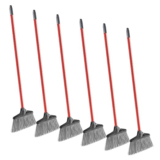 Libman Commercial 1086 Stiff Sweep Lobby Broom, Steel Handle by TheLibmanCompany