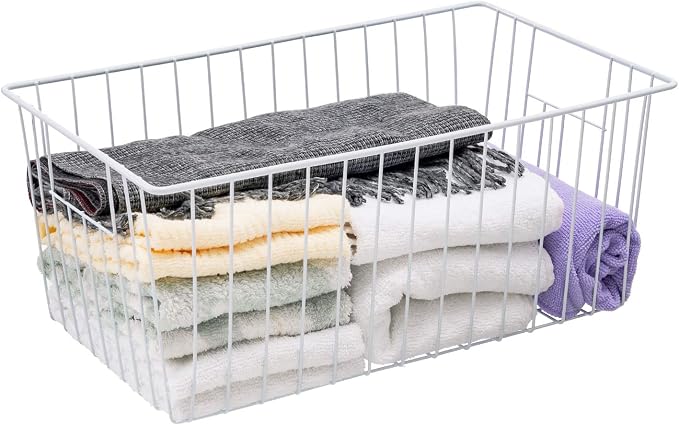 16inch Freezer Wire Storage Organizer Baskets, Household Refrigerator Bins - Image 4