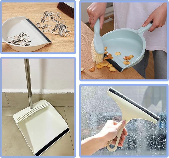 8 Pcs Dustpan Edge Replacement, 26cm Garbage Shovel Closing Edges Straps - Image 7