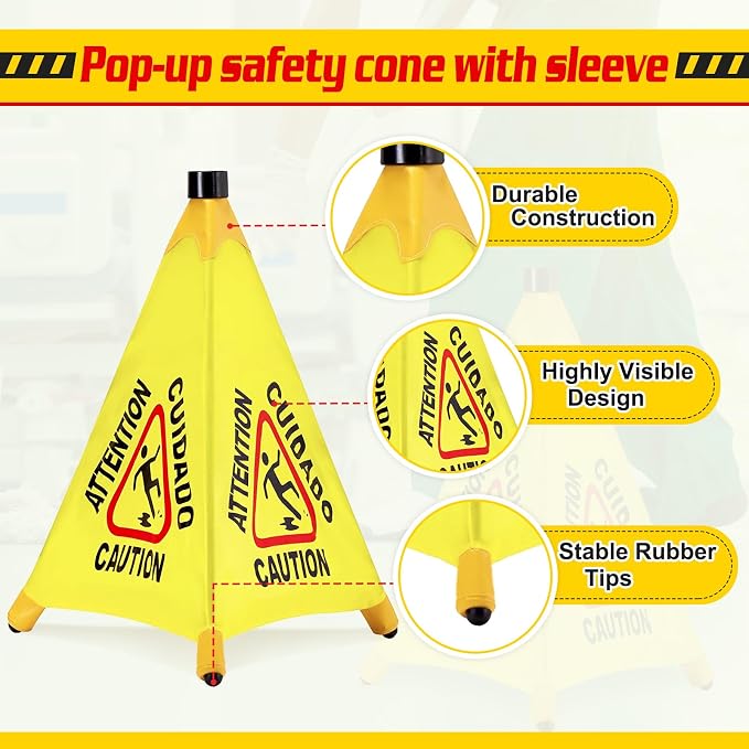 10 Pcs Pop up Wet Floor Sign - Image 3