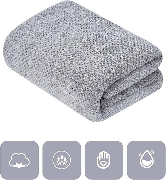 Extra Large Bath Towel Set of 2, Oversized Bath Sheet Super Soft Highly - Image 2