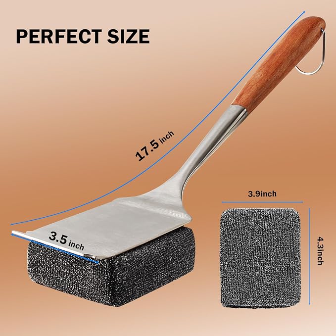 GrillChef Bristle Free Grill Brush, BBQ Steam Cleaning Brush - Image 6