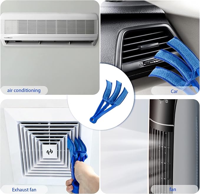 2Pcs Window Venetian 7 Finger Blind Cleaner Duster Tool and 2Pcs dust-Removing - Image 4