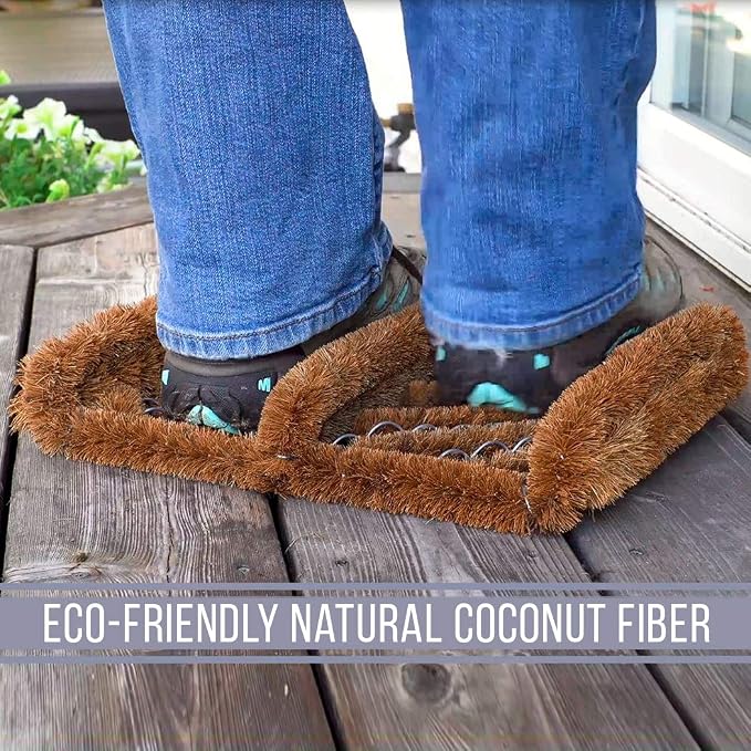 NINAMAR Natural Coir Boot Scraper Door Mat - Image 4