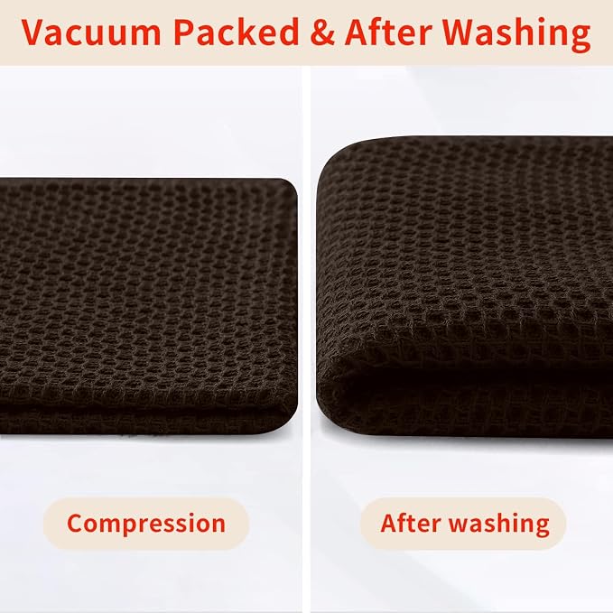 Homaxy 100% Cotton Waffle Weave Kitchen Dish Cloths, Quick Drying Dish Rags - Image 7