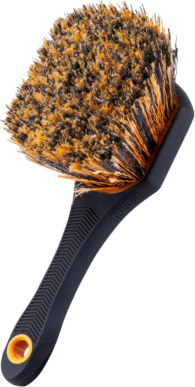 Suds Lab Wheel Spoke Brush Rubberized Handle Soft Bristle Car Detailing Wheel by SudsLab