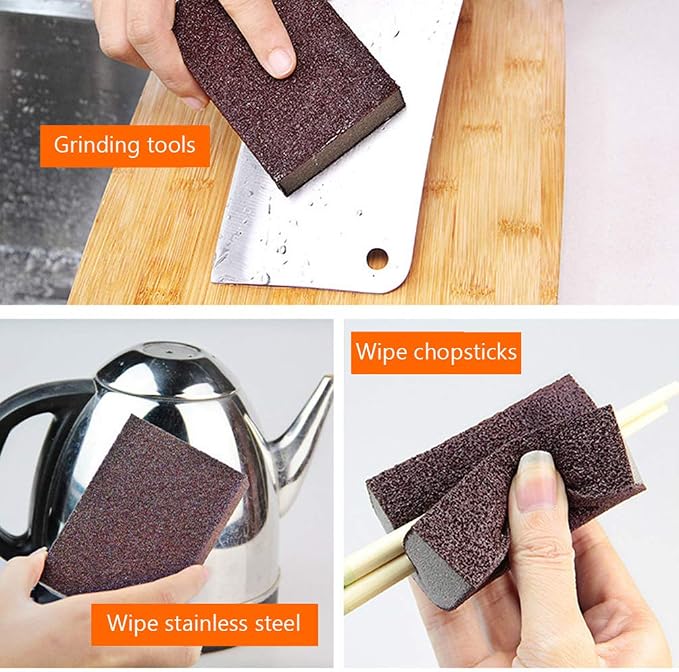 6-Pack Nano Emery Sponge Brush Eraser Scrub, Carborundum Cleaning Sponge Brush - Image 5