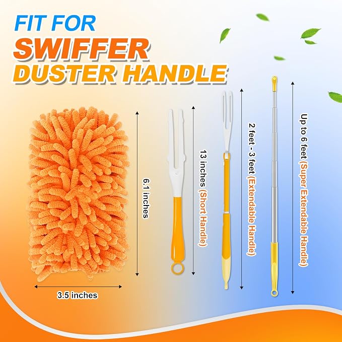 Reusable Duster Refill for Swiffer Hand Duster, 360 Degree Duster Refills for - Image 2
