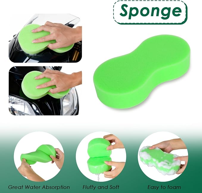 9 Pack Motorcycle Cleaning Kit, Motorcycle Detailing Kit - Image 9