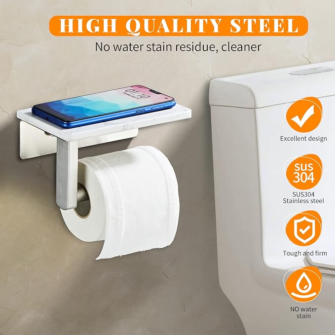 Brushed Nickel Toilet Paper Holder - Image 4