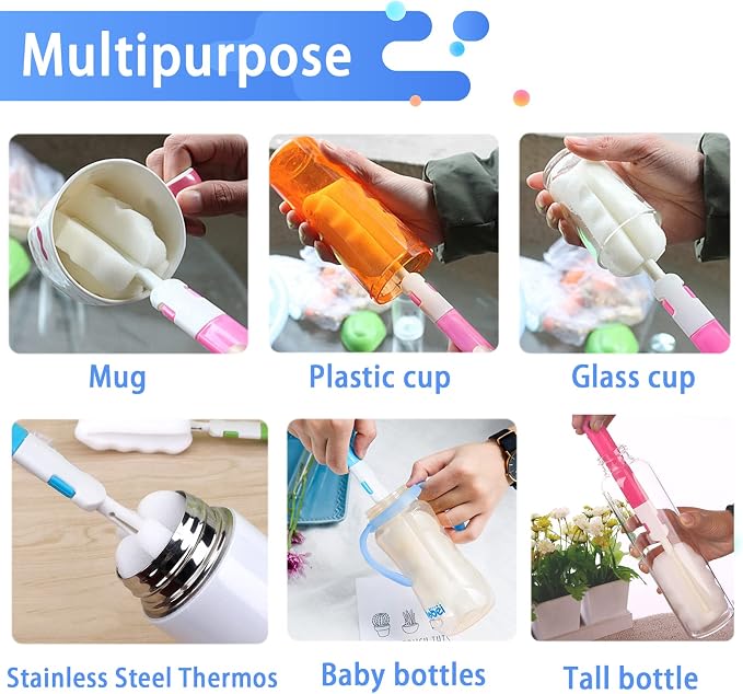 Bottle Brush Sponge Cup Brush Set - Image 2