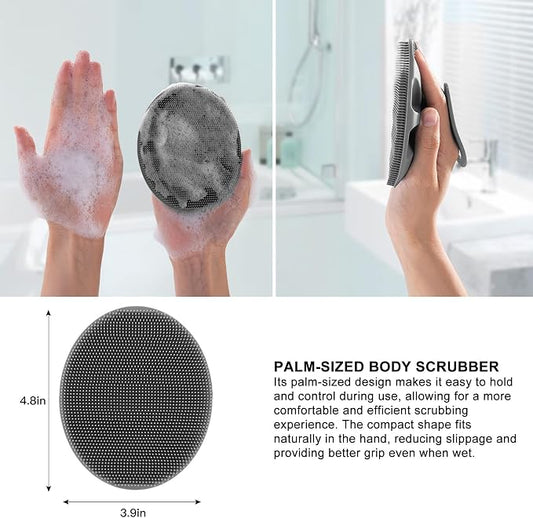 INNERNEED Soft Silicone Body Cleansing Brush Shower Scrubber, Gentle - Image 2