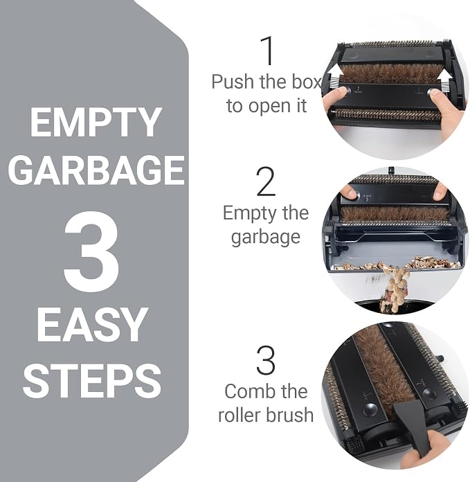 EZ SPARES Quiet Carpet Sweeper, Floor Sweeper - Image 4