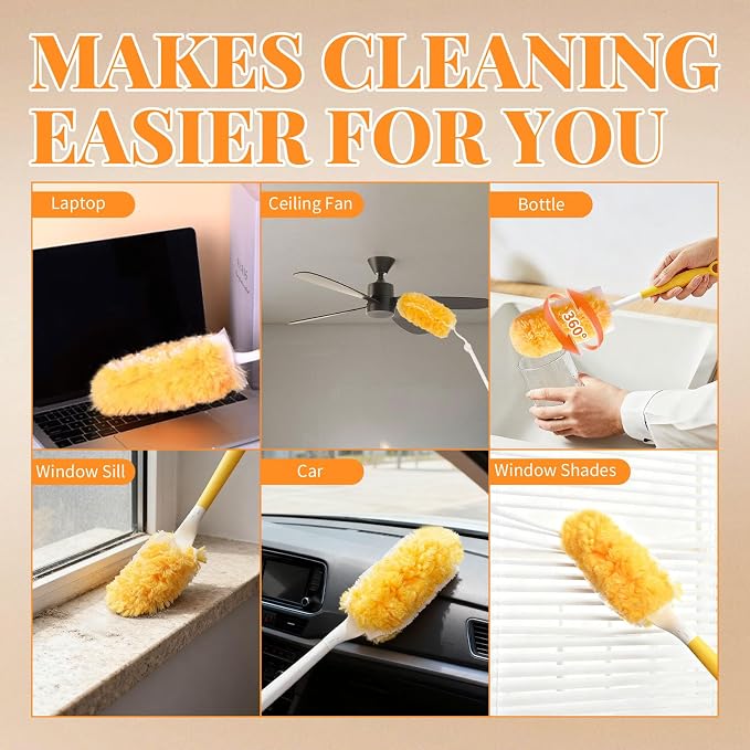 Duster Refill for Swiffer Duster, 360 Dusters Refills Kit, 2 Sided Disposable - Image 6