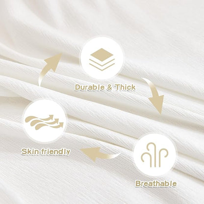 MYSKY HOME Couch Covers Couch Cover for Dogs Washable, Couch Covers for Sectional Sofa, Sofa Covers for 3 Cushion Couch Sofa Cover for Living Room Furniture Protector for Pets, Kids, 91"x134", White