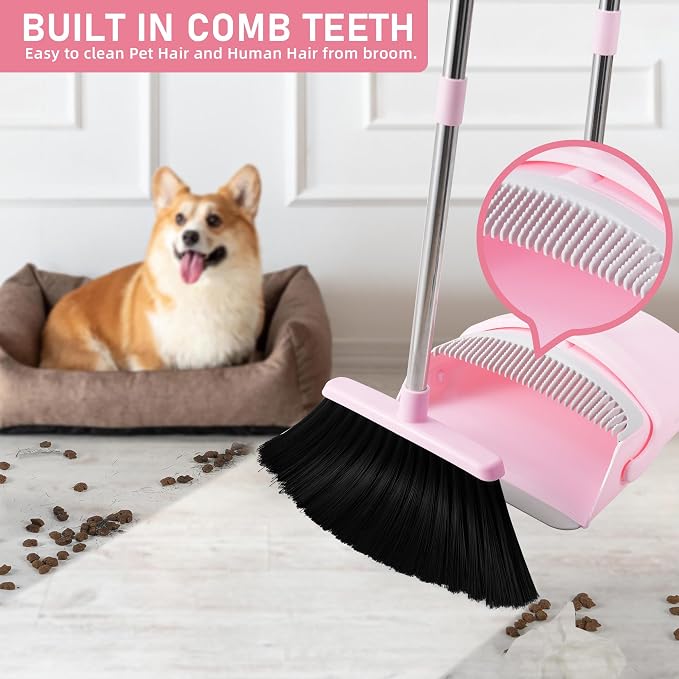 Broom and Dustpan Set, Broom Dustpan Combo Set - Image 2