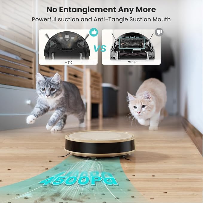 Lefant M310 Robot Vacuum Cleaner, 4500Pa Strong Suction - Image 2