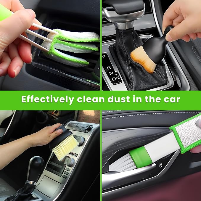 11 Pcs Car Interior Detailing Brush Set, Car Interior Soft Cleaning Brush - Image 5