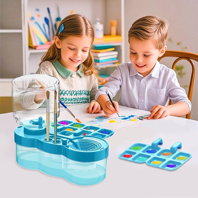 New Paint Brush Cleaner Tool, Brush Rinser Cup Painting Running Water - Image 6