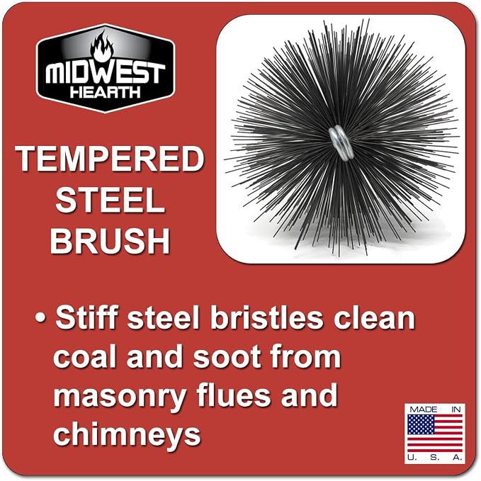 Midwest Hearth Wire Chimney Cleaning Brush Made in USA - Image 2