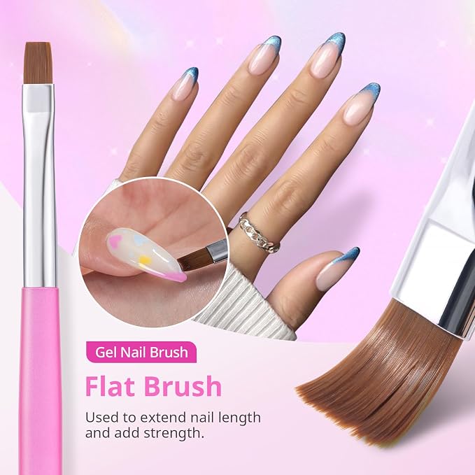 AIRSEE Nail Art Clean Up Brushes, Painting Brushes, Art Design DIY Tools - Image 6