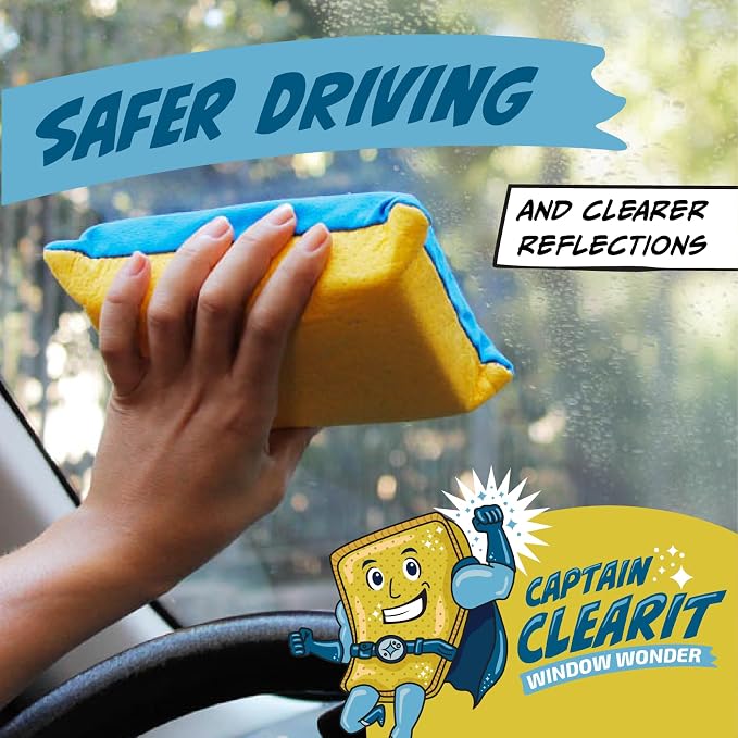 Sponge - Window Cleaner Tool for Car Windshield, Glass - Non-Scratch, Super - Image 3