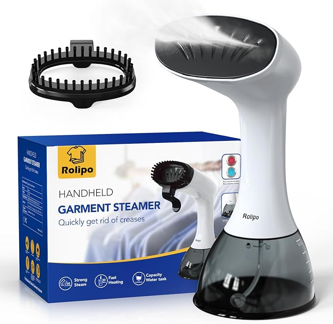 Steamer for Clothes 1350W, Clothes Steamer for Home, Upgraded 400ML Large by Rolipo
