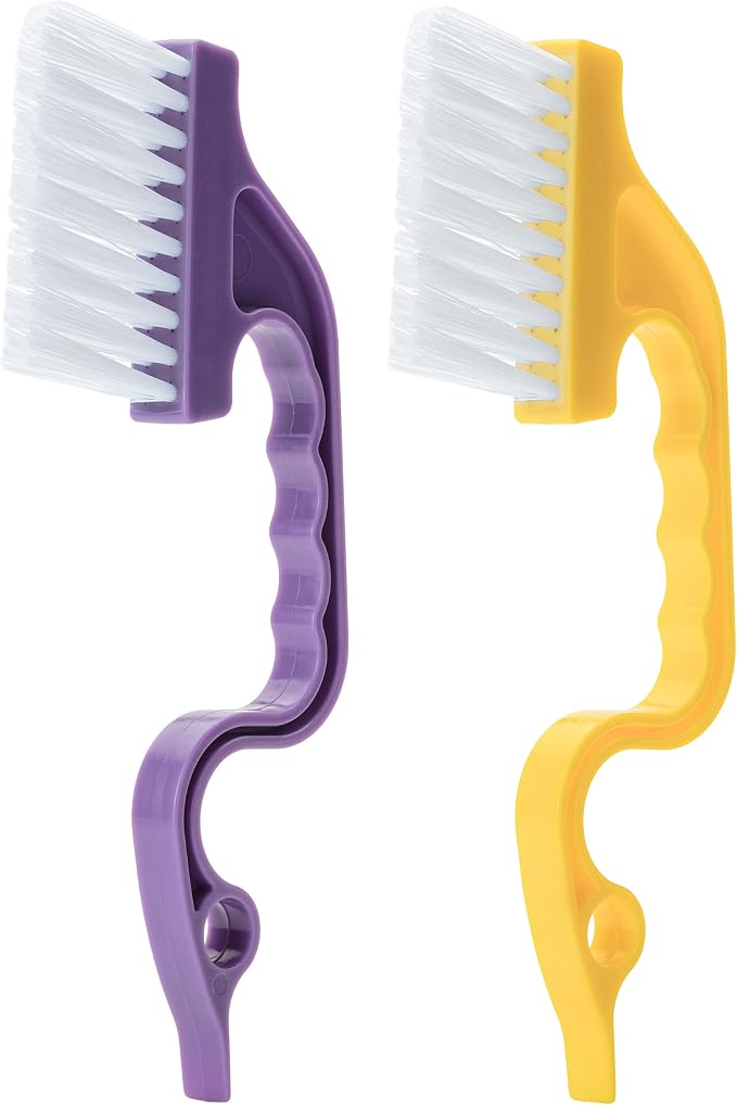 Slick- Window Track Cleaning Brush, 2 Pack, Built-in Scraper, Window Track by SlickSolutions