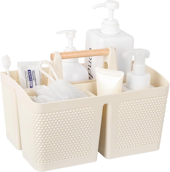 rejomiik Portable Shower Caddy Basket Plastic Cleaning Caddy Organizer Storage by rejomiik