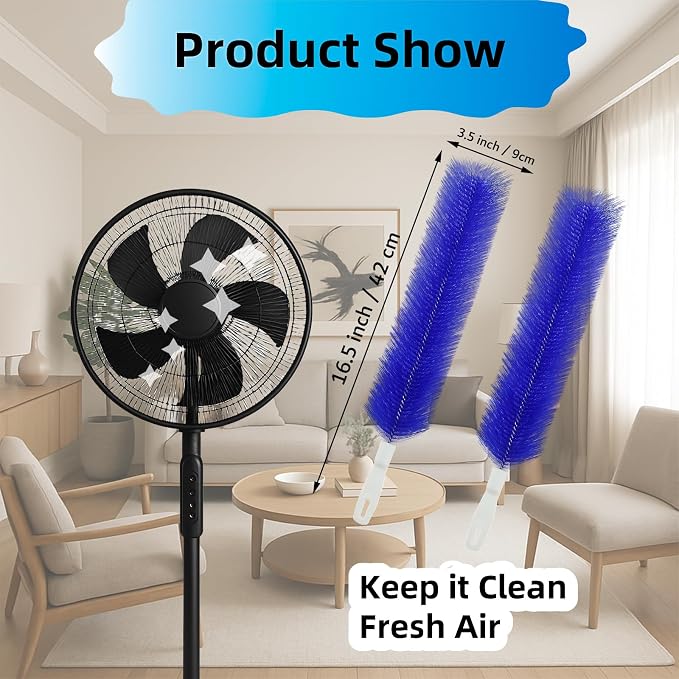 Fan Cleaning Brush, Bendable Fans Duster Fan Cleaner - Image 2