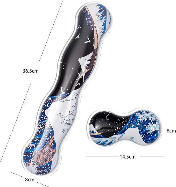 Ergonomic Silicone Gel Keyboard and Mouse Wrist Rest Set – Clear Wrist Rest - Image 6