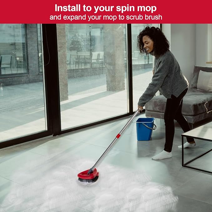 Spin Mop Scrub Brush Head Compatible - Image 4