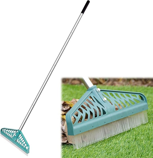 Artificial Turf Rake with Adjustable Steel Handle from 32 to 61 Inch, Durable by YEELOR
