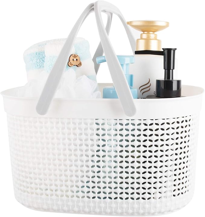 rejomiik Portable Shower Caddy Basket, Plastic Organizer Storage Tote by rejomiik
