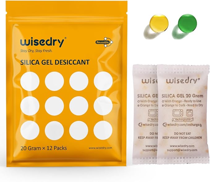 wisedry 20 Gram Rechargeable Silica Gel Packets Microwave Fast Reactivate in by wisedry