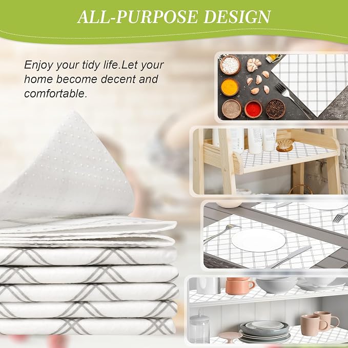 Cooyes 6pcs 12" x 24" Refrigerator Drawer Liners, Fridge Organizers and Storage - Image 5