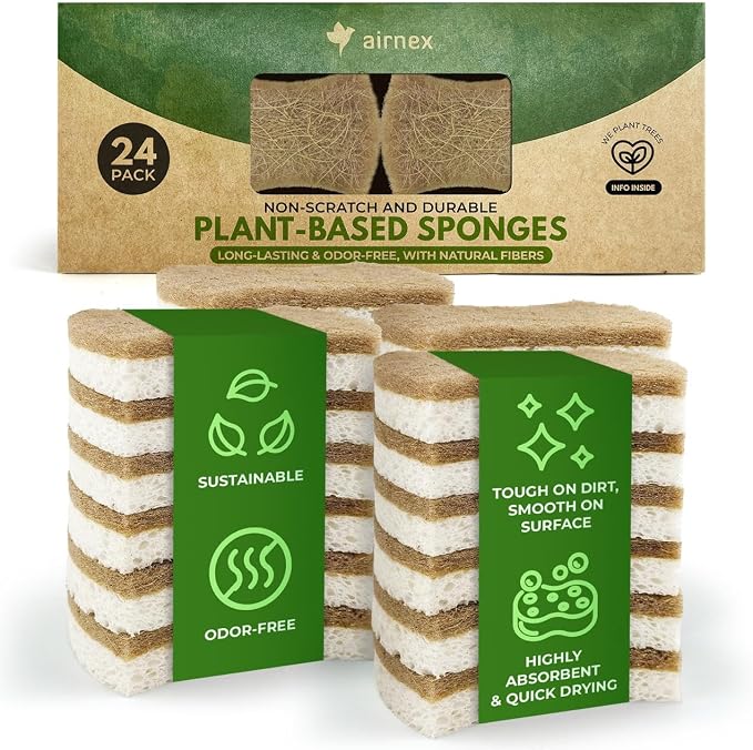 Natural Kitchen Sponges by Airnex