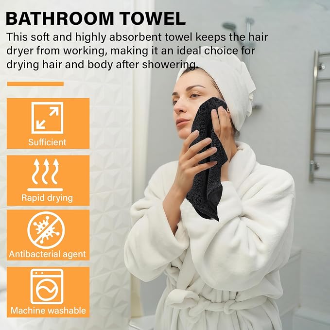 Shiny Cleaning Cloths, Shower Doors Drying Towels, 12 * 10in Streak Free Glass - Image 7