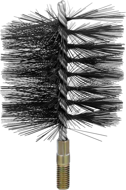 RattanView 4 Inch Double Spiral Flue Brush Round Chimney Cleaning Brush by RattanView