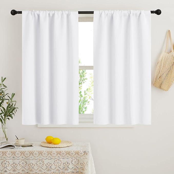 RYB HOME Small Window Curtains Blackout by RYBHOME