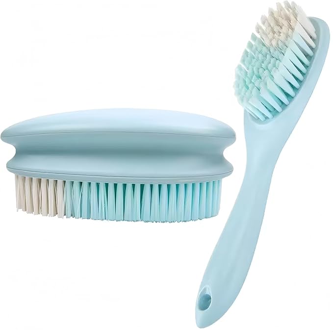 2 Pack Soft Bristle Cleaning Scrub Brush Laundry Brush Scrubber Brush by Ganganmax