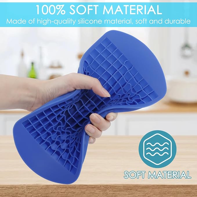 Silicone Mini Ice Cube Trays 2 Pack, 160 Crushed Ice Cube Molds, Easy Release - Image 5