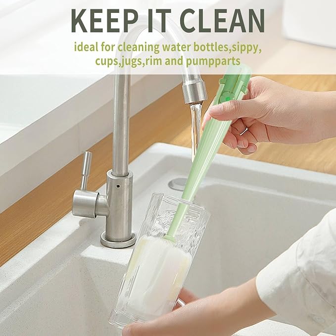 Water Bottle Cleaner Brush, 5-in-1 Bottle Brushes - Image 3