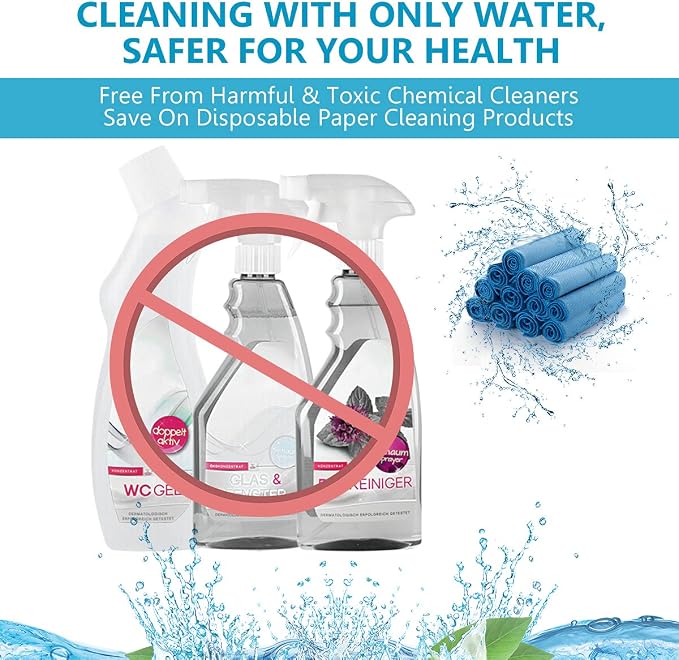12 Pcs Microfiber Glass and Window Cleaning Cloths, Quickly Clean Windows - Image 7