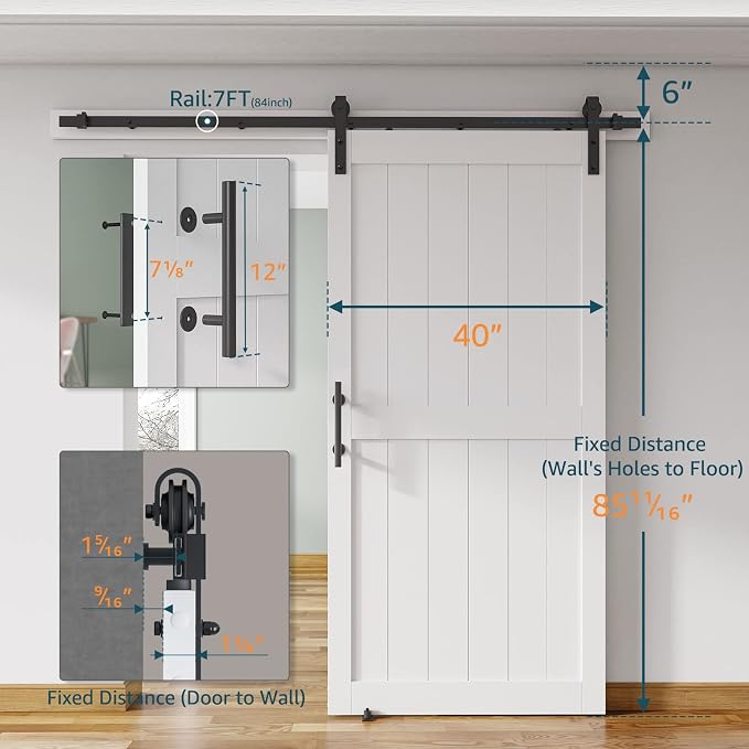 40''x84'' Sliding Barn Door - Image 2